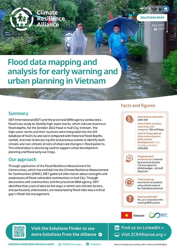 Flood data mapping and analysis for early warning and urban planning in ...